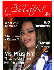 Just As Beautiful Magazine - August 2008 cover
