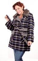 Plus Size Belted Wool Coat from SWAK Designs