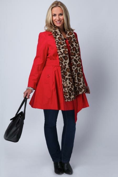 Red Trench Coat from Yours Clothing