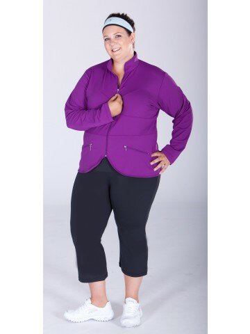 Curve Jacket in Grape