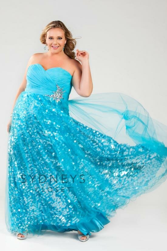All Sparkles in Capri Blue by Sydney's Closet