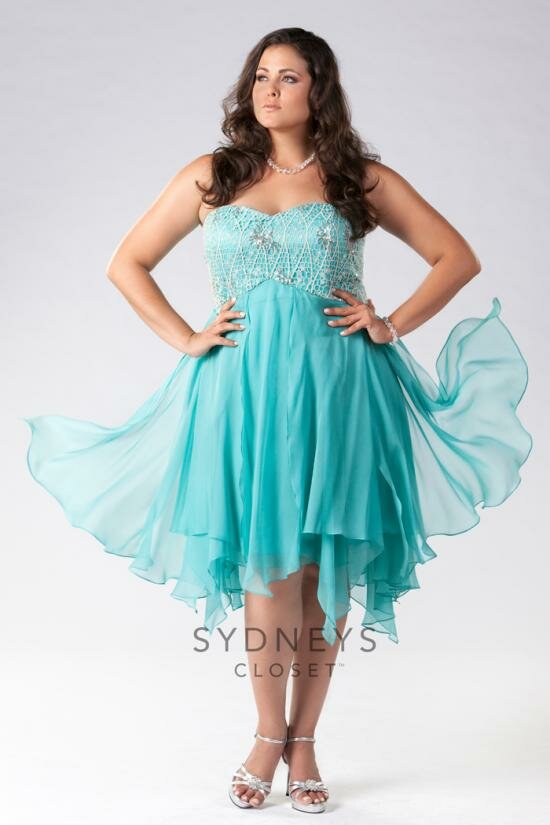 Emma Dress in Aqua by Sydney's Closet