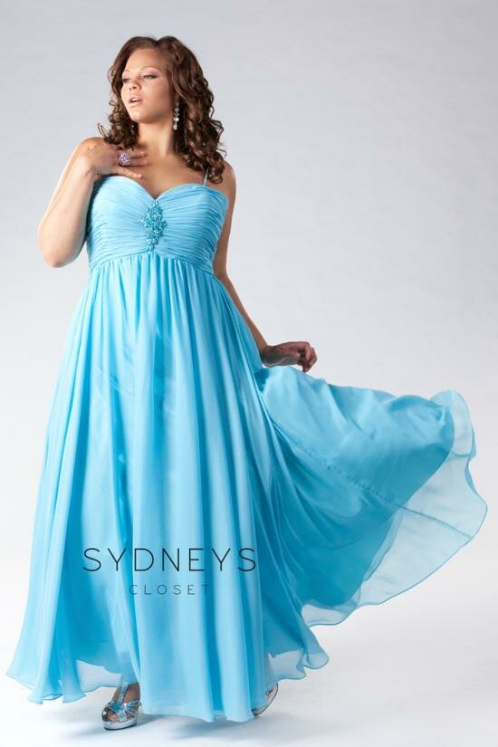 Flawless Gown in Powder Blue Shimmer by Sydney's Closet