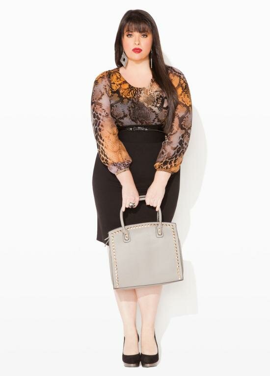 Snake Print Chic by Ashley Stewart