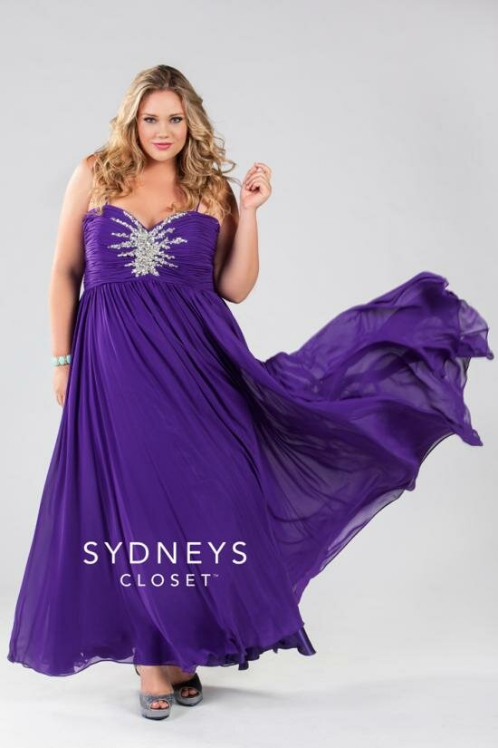 Starburst Gown in Purple by Sydney's Closet