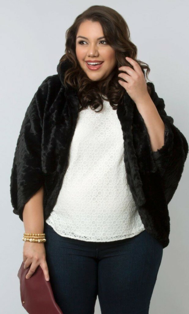 Kiyonna-Faux Fur Luxe Coat