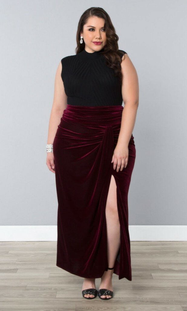 Kiyonna-Opulence Maxi Skirt